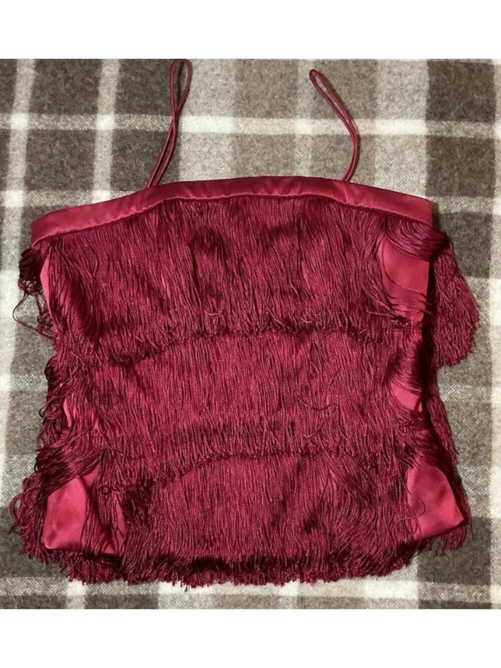 Luba By Hannah Payne Maroon Flappers Dancers Style Top Luxury Brand Club SM